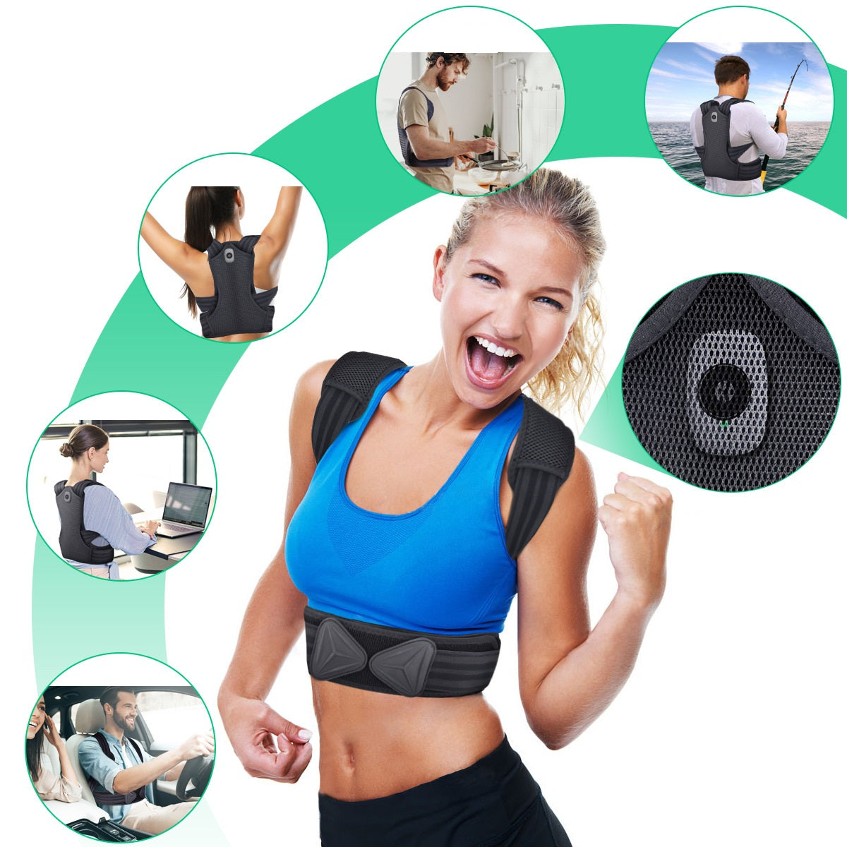 Smart Posture Corrector with Mobile App